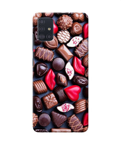 Valentine Special Chocolates Samsung A51 Back Cover