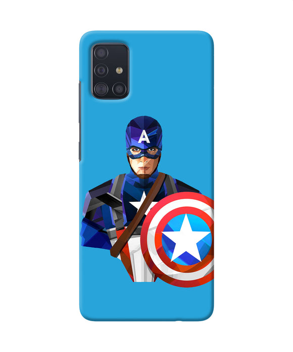 Captain America Character Samsung A51 Back Cover