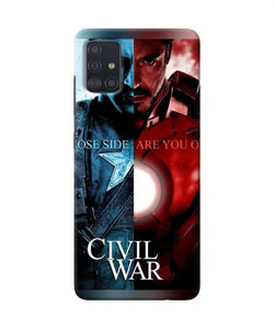 Civil War Samsung A51 Back Cover