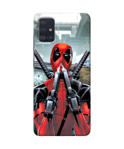 Deadpool With Gun Samsung A51 Back Cover