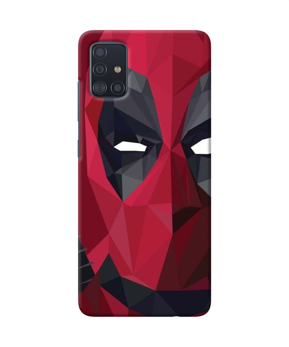 Abstract Deadpool Half Mask Samsung A51 Back Cover