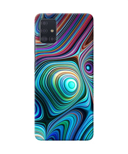 Abstract Coloful Waves Samsung A51 Back Cover