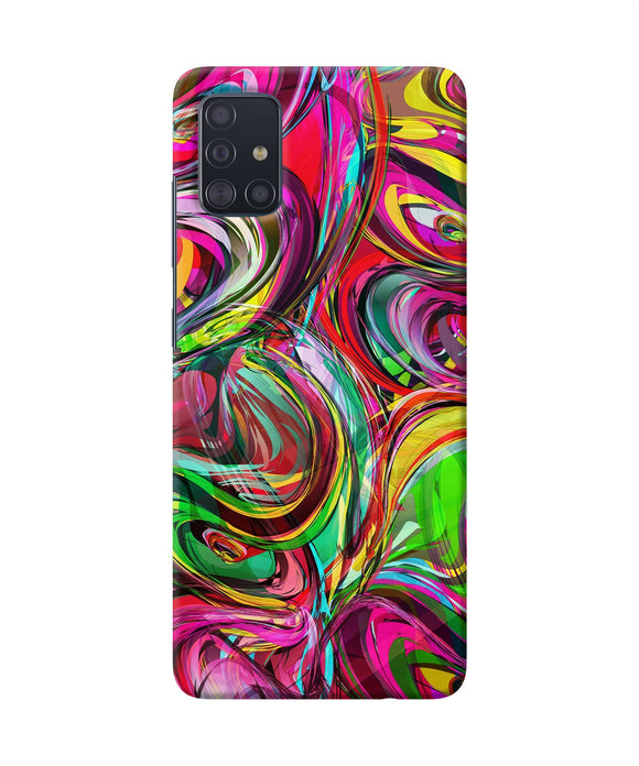 Abstract Colorful Ink Samsung A51 Back Cover