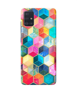 Abstract Color Box Samsung A51 Back Cover