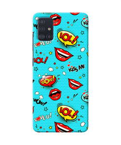 Lol Lips Print Samsung A51 Back Cover