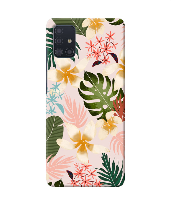 Leaf Print Samsung A51 Back Cover