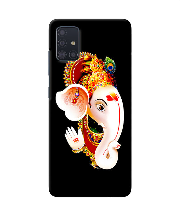 Lord Ganesh Face Samsung A51 Back Cover