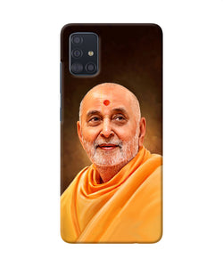 Pramukh Swami Painting Samsung A51 Back Cover