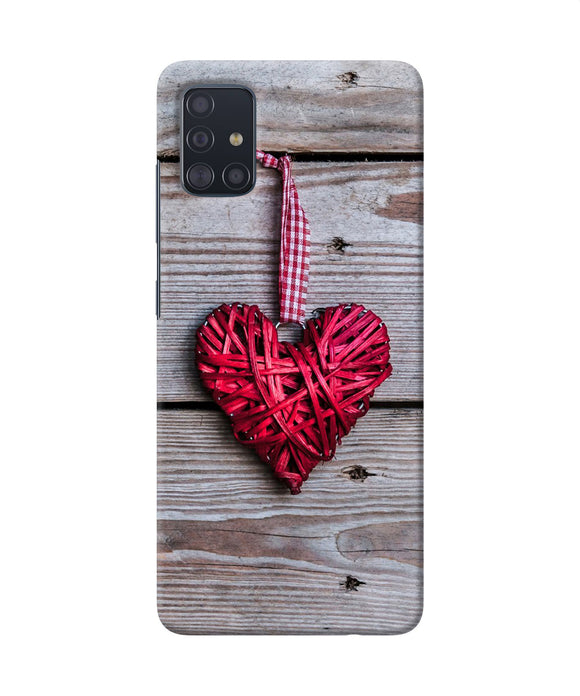 Lace Heart Samsung A51 Back Cover
