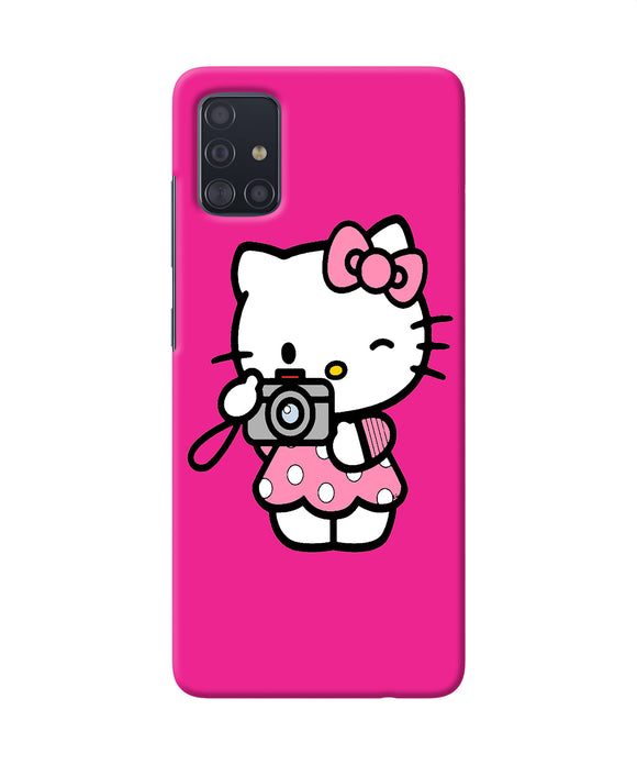 Hello Kitty Cam Pink Samsung A51 Back Cover