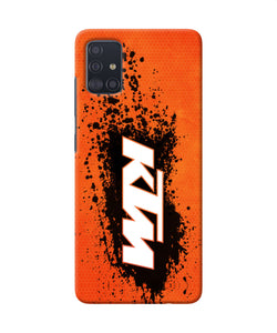 Ktm Black Spray Samsung A51 Back Cover