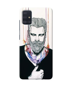 Beard Man Character Samsung A51 Back Cover