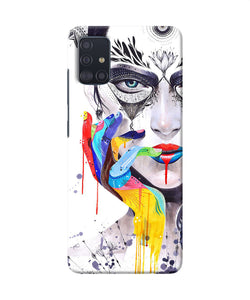 Girl Color Hand Samsung A51 Back Cover