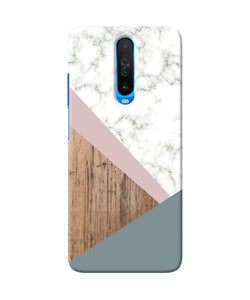 Marble Wood Abstract Poco X2 Back Cover