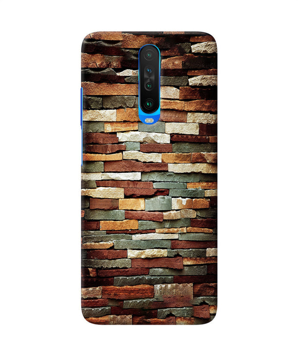 Bricks Pattern Poco X2 Back Cover