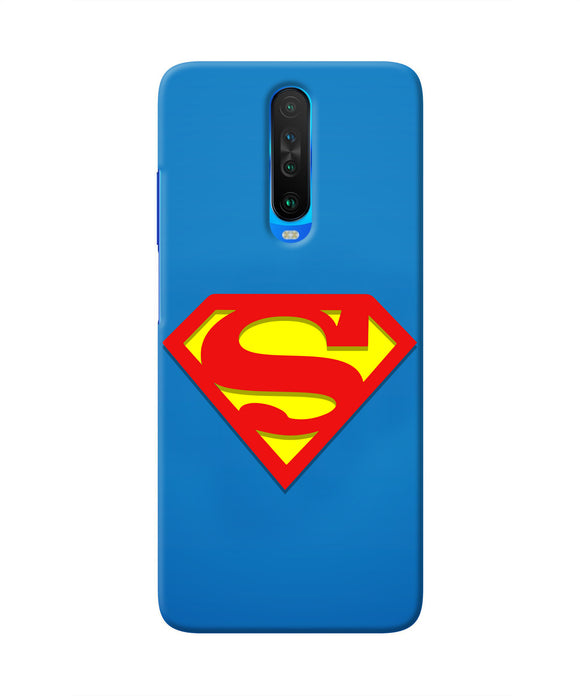 Superman Blue Poco X2 Real 4D Back Cover