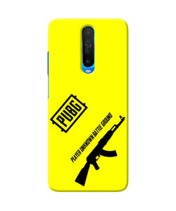 PUBG AKM Gun Poco X2 Real 4D Back Cover