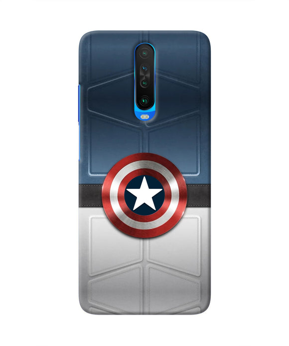Captain America Suit Poco X2 Real 4D Back Cover