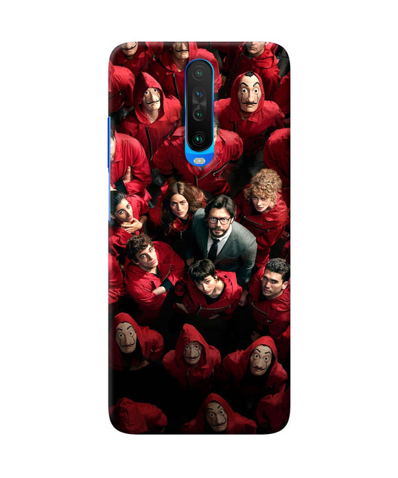 Money Heist Professor with Hostages Poco X2 Back Cover