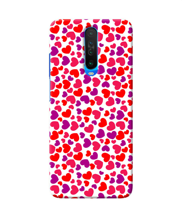 Heart Print Poco X2 Back Cover