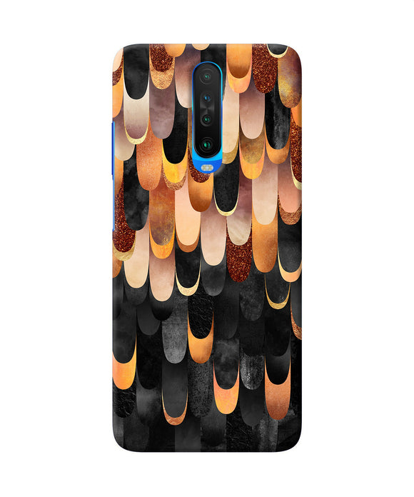 Abstract Wooden Rug Poco X2 Back Cover
