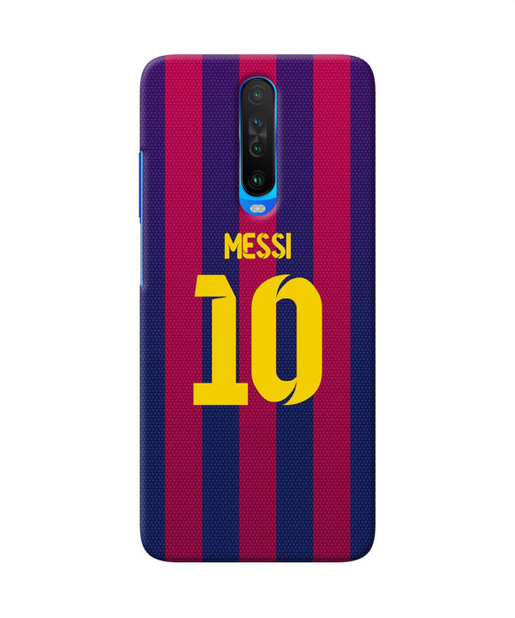 Messi 10 Tshirt Poco X2 Back Cover