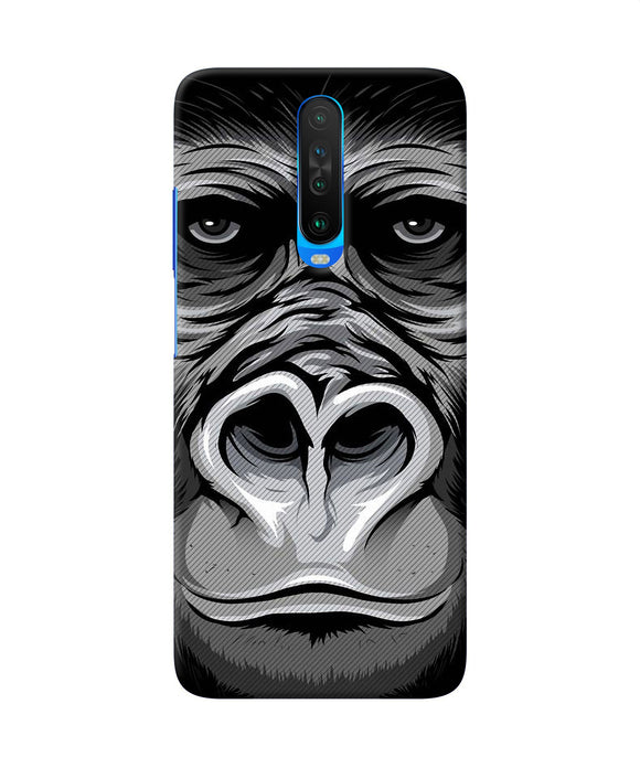 Black Chimpanzee Poco X2 Back Cover