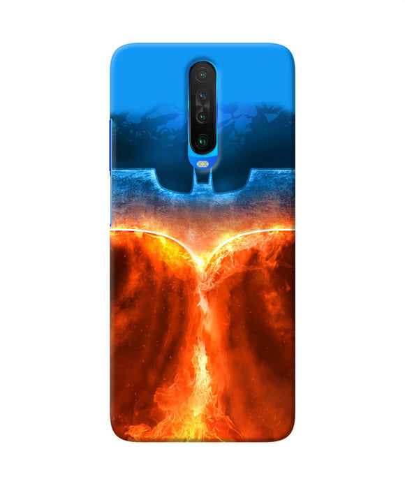 Burning Batman Logo Poco X2 Back Cover