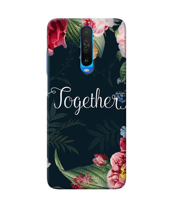 Together Flower Poco X2 Back Cover