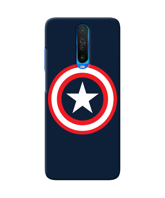 Captain America Logo Poco X2 Back Cover