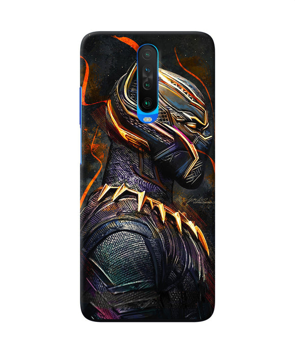 Black Panther Side Face Poco X2 Back Cover
