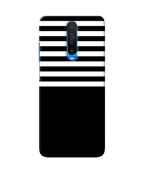 Black And White Print Poco X2 Back Cover