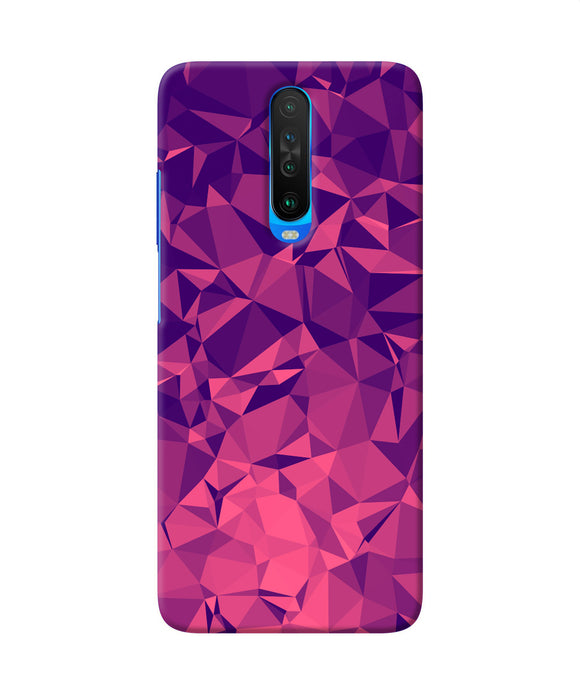 Abstract Red Blue Shine Poco X2 Back Cover