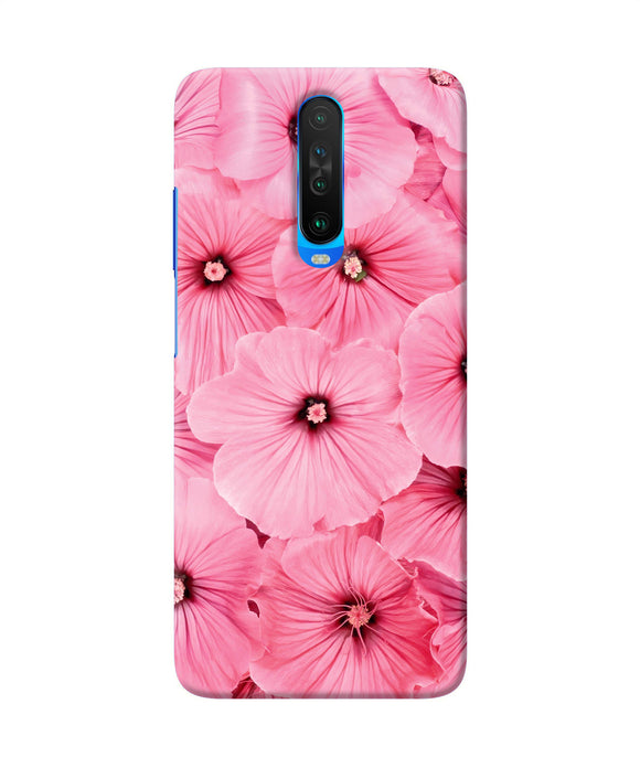 Pink Flowers Poco X2 Back Cover