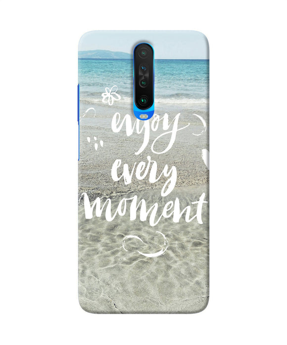 Enjoy Every Moment Sea Poco X2 Back Cover