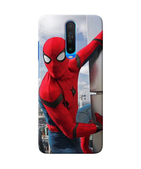 Spiderman On The Wall Poco X2 Back Cover