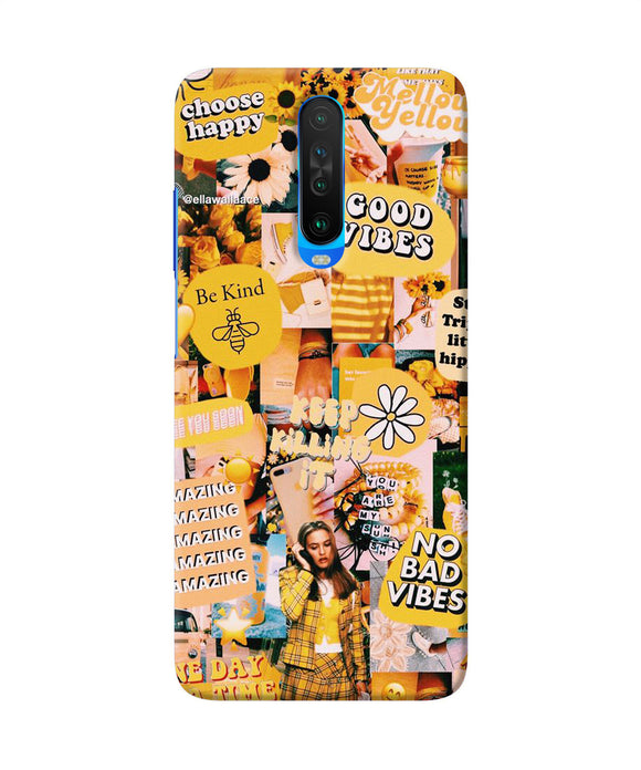 Good Vibes Poster Poco X2 Back Cover