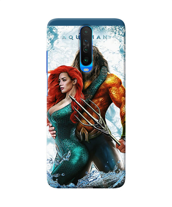 Aquaman Couple Water Poco X2 Back Cover