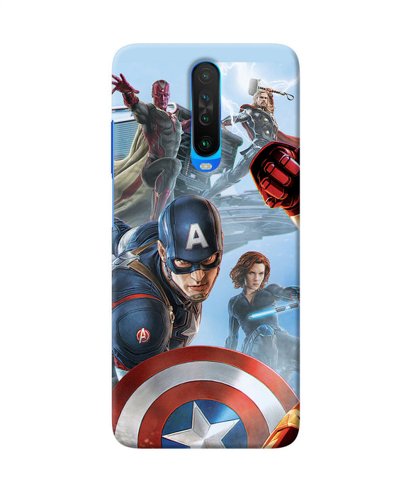 Avengers On The Sky Poco X2 Back Cover