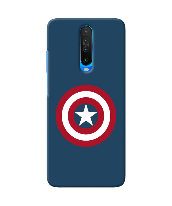 Captain America Logo Poco X2 Back Cover