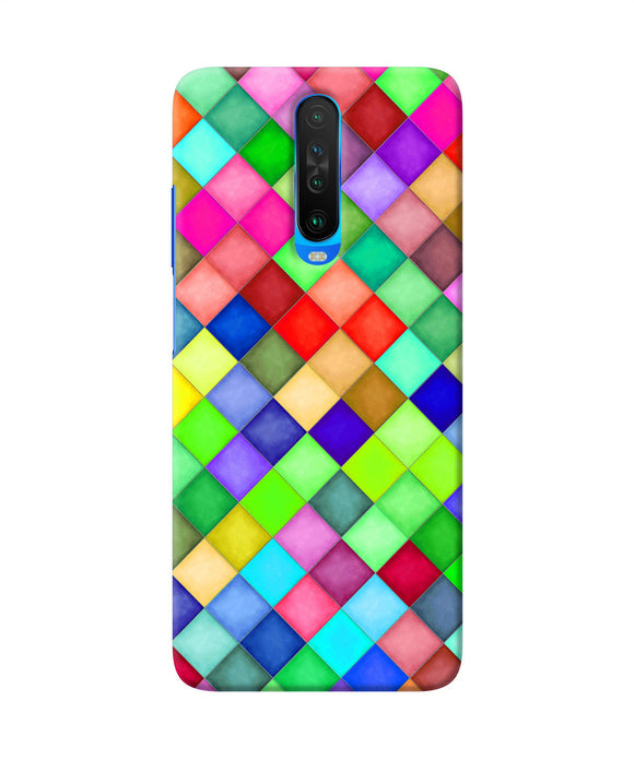 Abstract Colorful Squares Poco X2 Back Cover