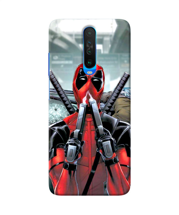 Deadpool With Gun Poco X2 Back Cover