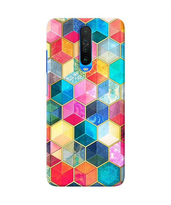 Abstract Color Box Poco X2 Back Cover