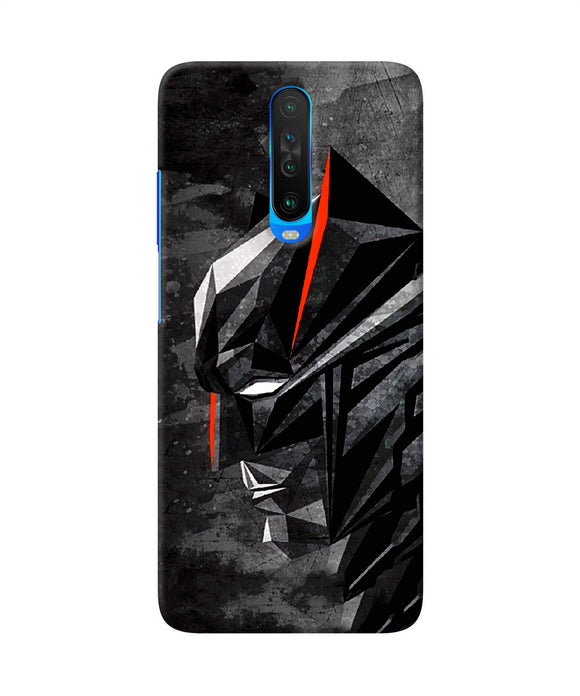 Batman Black Side Face Poco X2 Back Cover