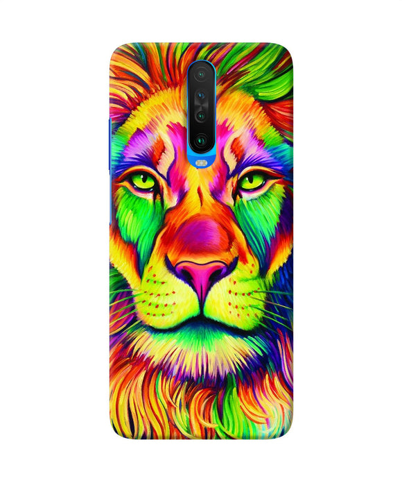 Lion Color Poster Poco X2 Back Cover