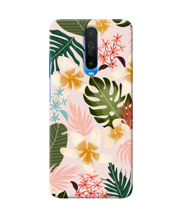 Leaf Print Poco X2 Back Cover