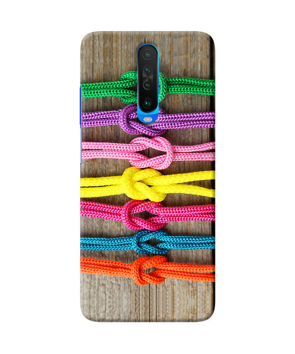 Colorful Shoelace Poco X2 Back Cover
