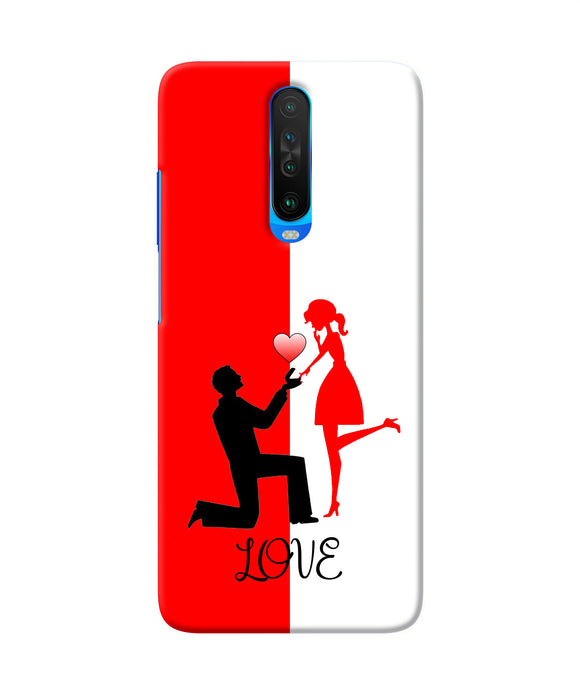 Love Propose Red And White Poco X2 Back Cover