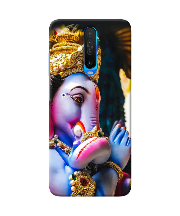 Lord Ganesh Statue Poco X2 Back Cover