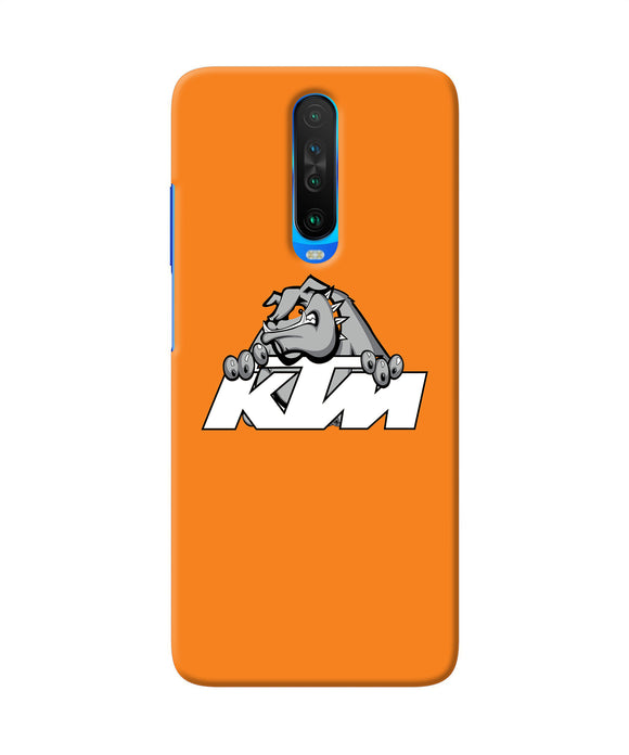 Ktm Dog Logo Poco X2 Back Cover